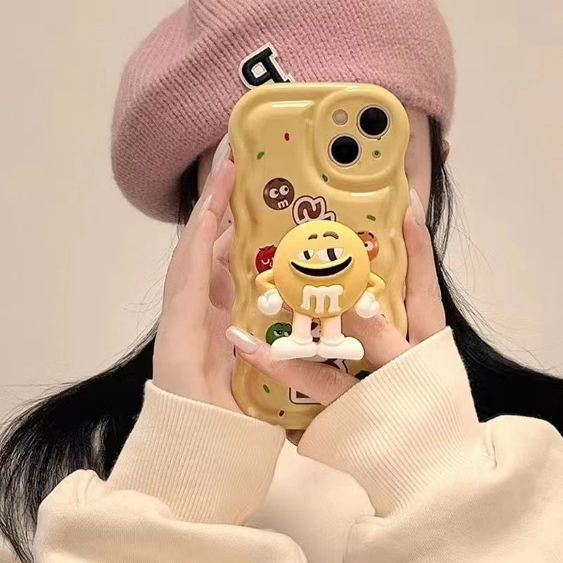 MM豆适用iPhone14promax/15手机壳13女12华为/小米/oppo/vivo