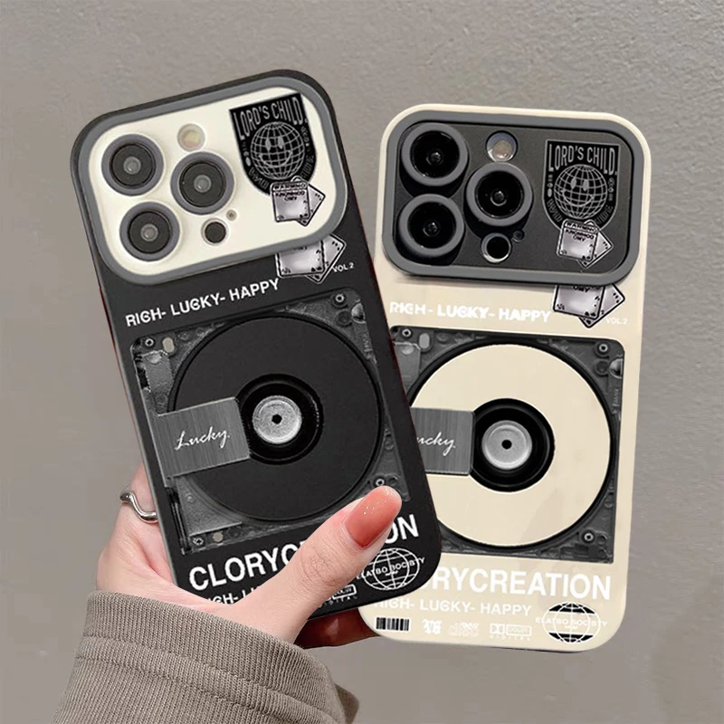 复古旧CD适用iPhone14promax/15手机壳13女12华为/小米/oppo/vivo