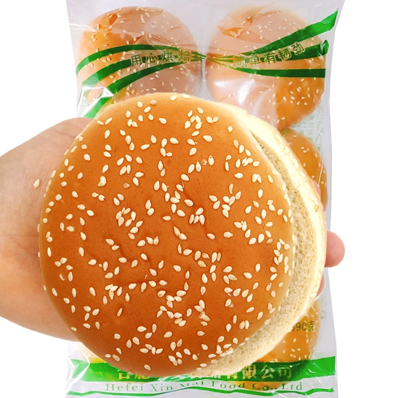 堡之家汉堡胚半成品圆形汉堡面包胚商用家庭速食早餐即食汉堡胚
