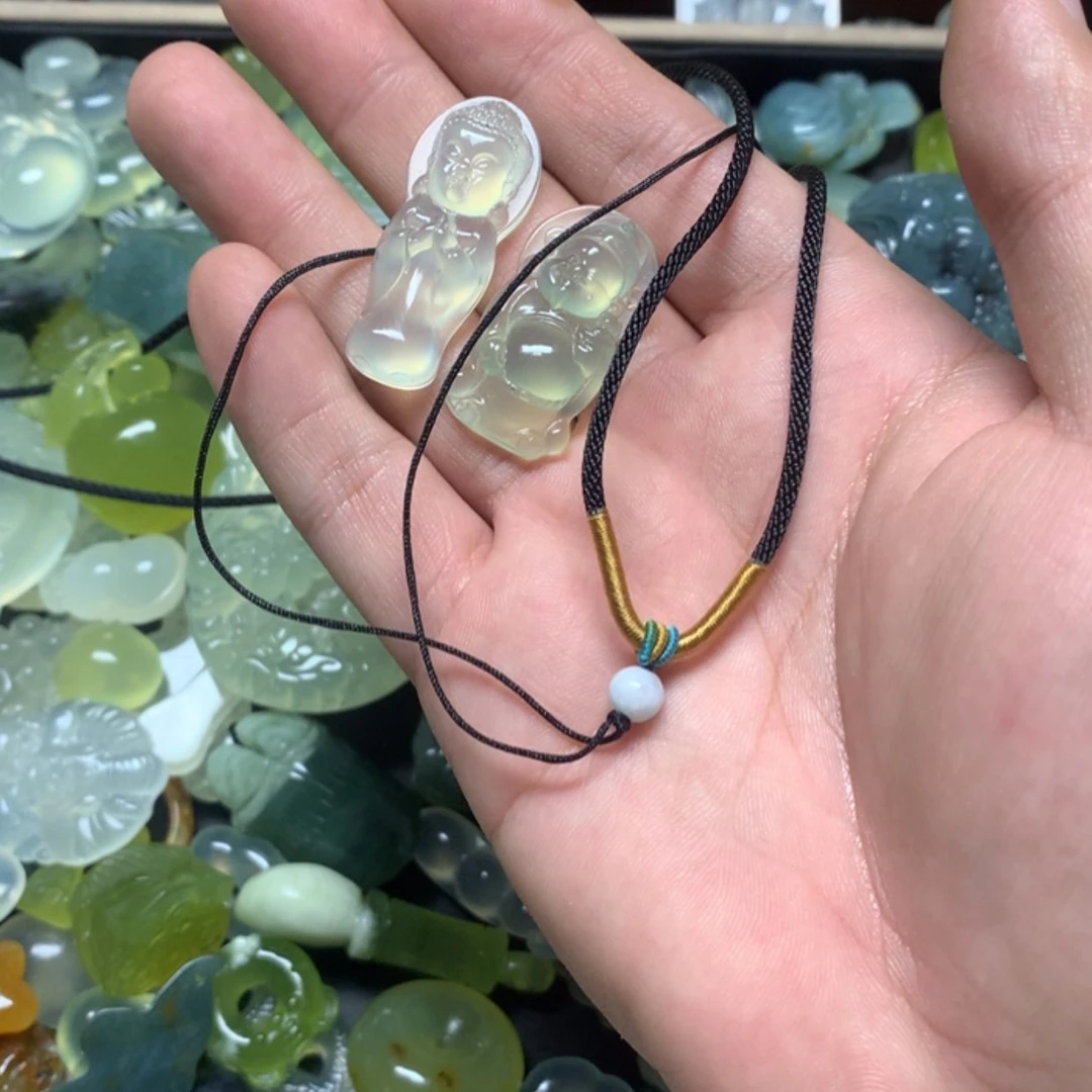 【闪购商品】蛇纹石玉挂坠卡60未镶嵌晨***阳
