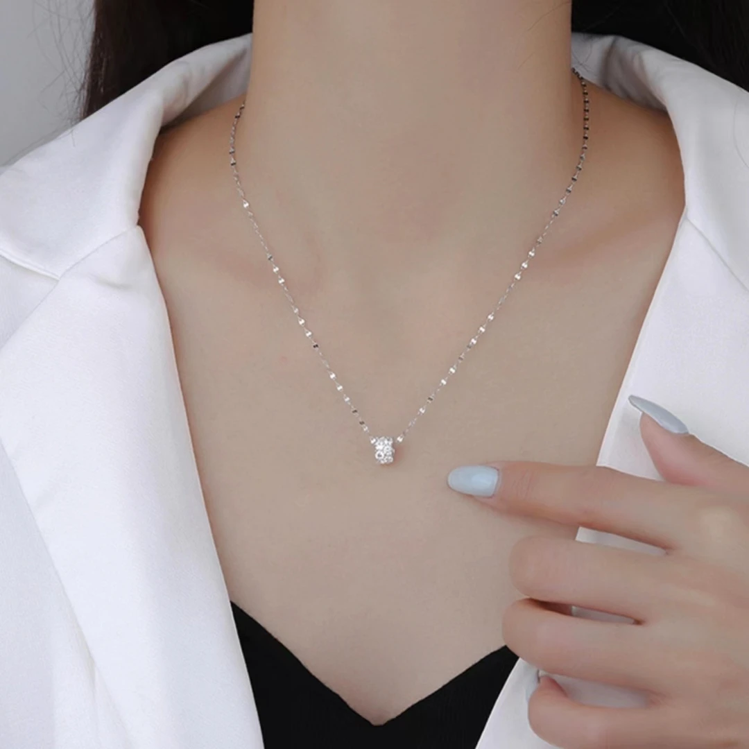 钛钢项链 迷你气质时尚简约精致百搭坠链轻奢小众钛钢锁骨项链