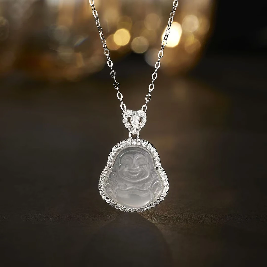 钛钢项链 简约轻奢气质百搭镶嵌坠链时尚精美钛钢锁骨项链