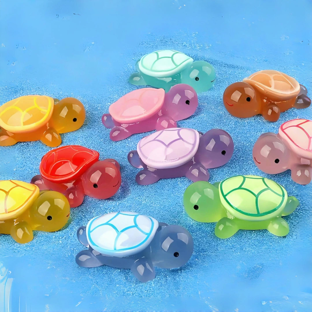 【直播拆】【乌龟对碰】创意树脂夜光乌龟全红蝉同款玩具DIY饰品摆件