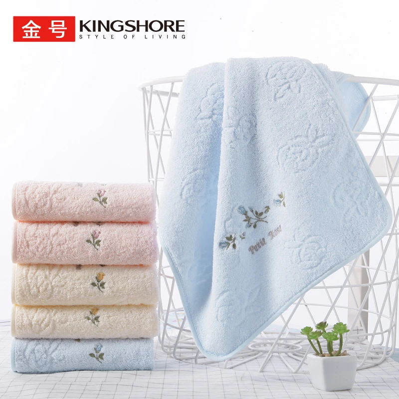 金号毛巾成人家用洗脸洗澡绣花加厚情侣可爱柔软全棉面巾