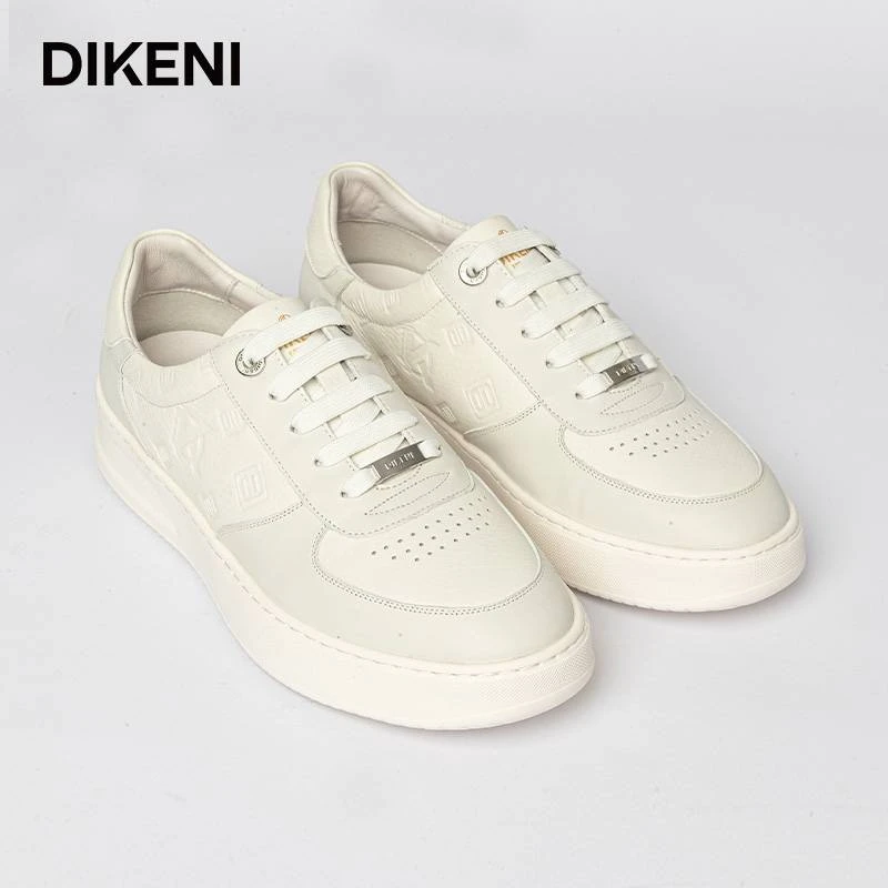 DIKENI摔纹牛皮缓震按摩IP时尚休闲鞋1257AG588