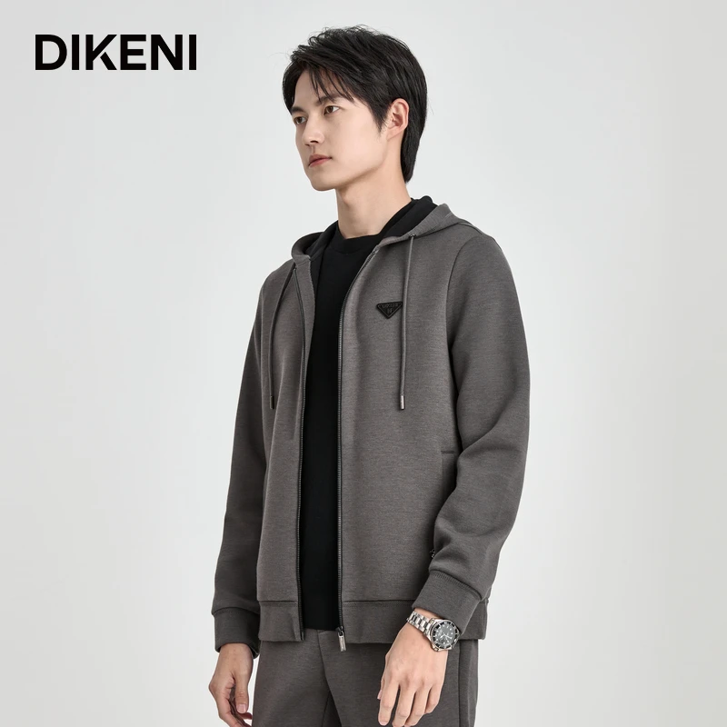 迪柯尼高端男装秋季时尚微户外针织外套12529G393