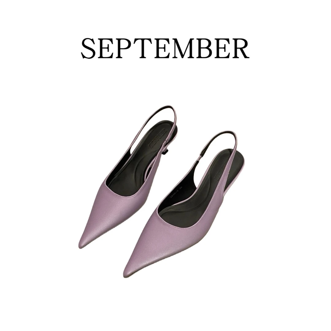 2024新春SEP.气质简约细低跟浅口尖头鞋 3261销2