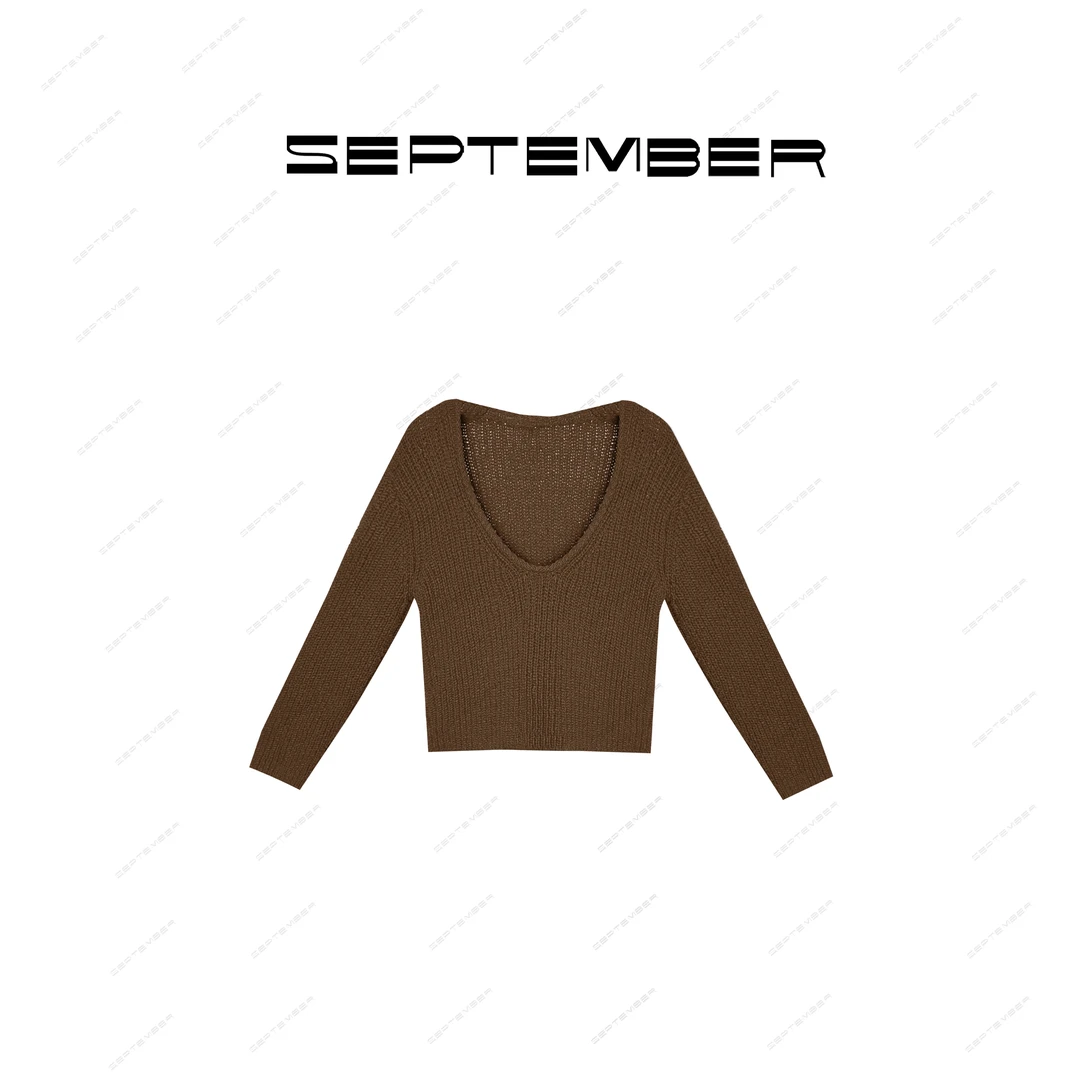 秋冬季新款断码捡漏.【精致内里】V领粗织针织上衣 3746/11