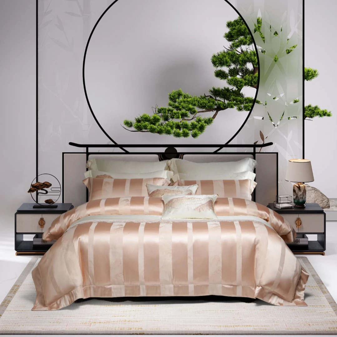 【山无棱】明超高端定制臻丝大提花轻奢四件套