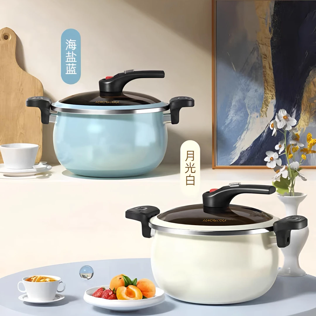 FL 姐姐阿姨们必备的锅 珐琅微压锅 省心健康安全 6.5升