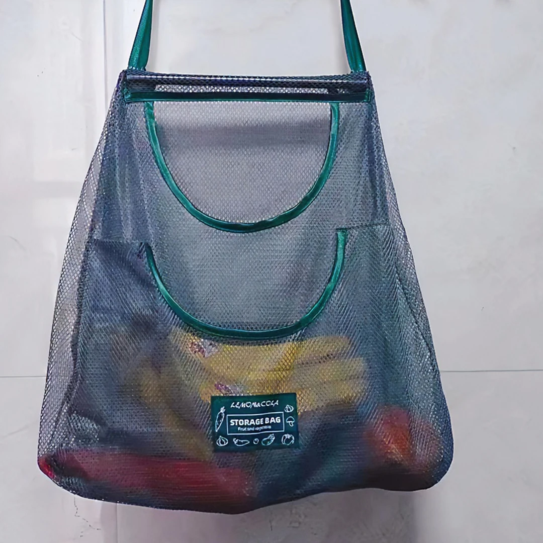 FL  水果蔬菜收纳挂袋 方便干净防止蔬菜腐烂双层大兜