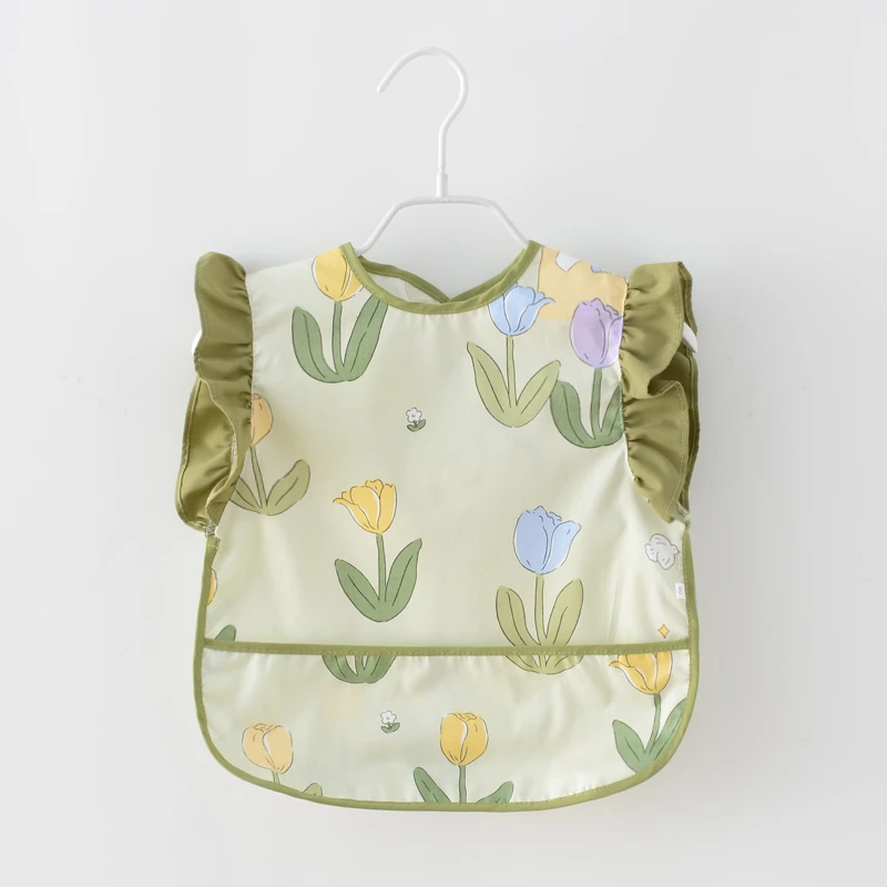 婴儿无袖夏季新款反穿衣宝宝薄款外穿罩衣儿童吃饭防水防脏围兜