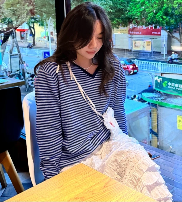 韩国东大门条纹羊毛毛衣（NO退NO换 慎拍乖）