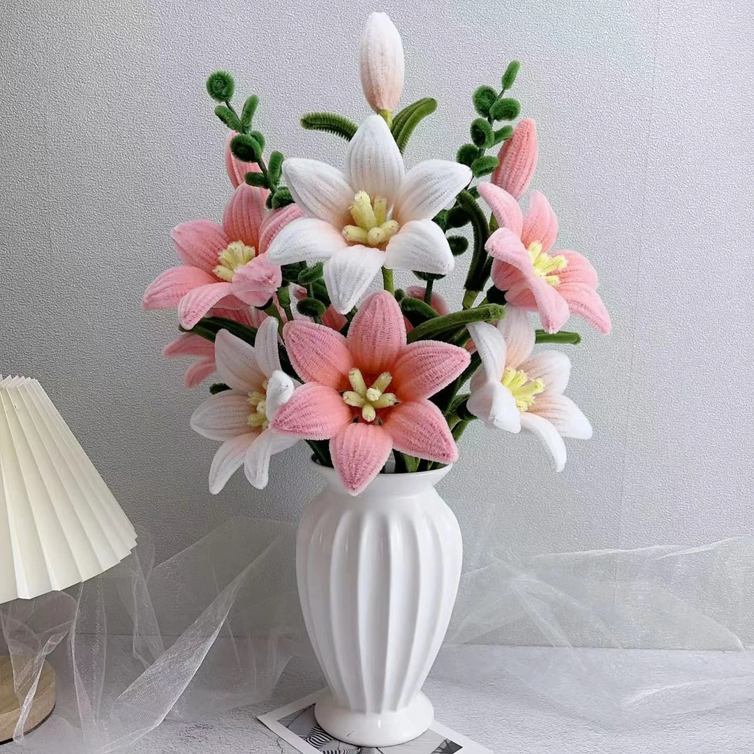 百合材料包加密呦呦虎可选手工扭扭棒diy