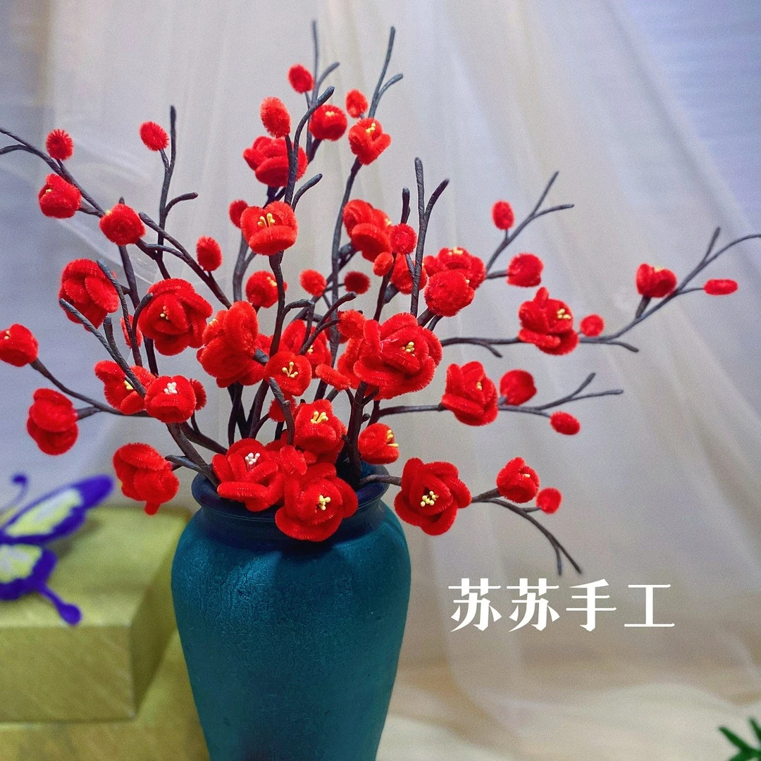 【苏苏手工推荐】呦呦虎扭扭棒梅花材料包扭扭花diy环保趣味颜色