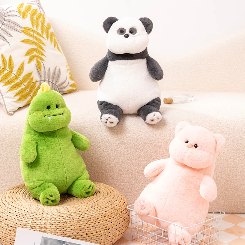 慵懒恐龙玩偶熊猫公仔睡觉抱枕毛绒玩具娃娃治愈系生日礼物女生