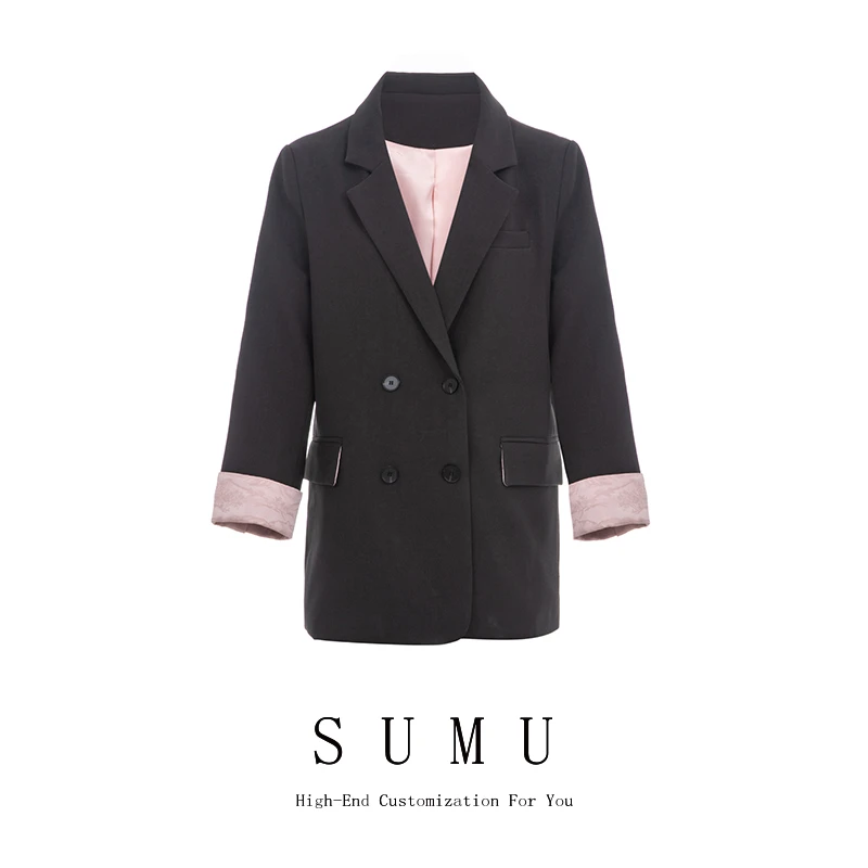 小雨女装自产8-26宝藏衣橱产地溯源百搭上衣休闲韩版时尚西装753