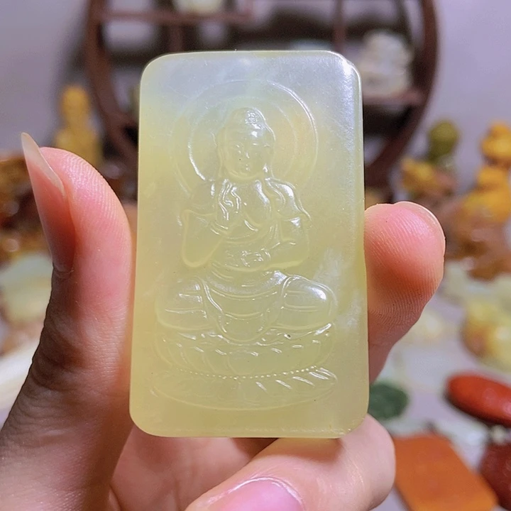 白玉菩提吊坠一一