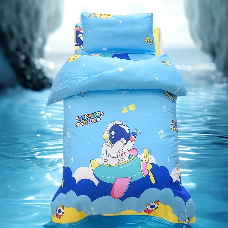 【开学专用】斜纹棉纯棉单件儿童被套 宝宝学生被罩幼儿园卡通被套