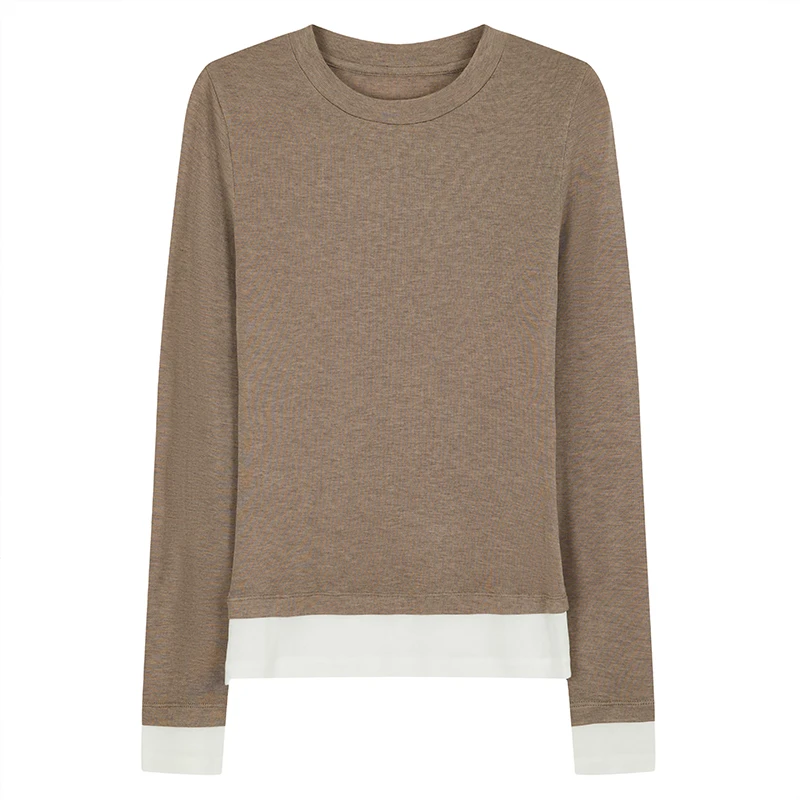 【LUMIEN】拼色袖打底衫LX4GST74