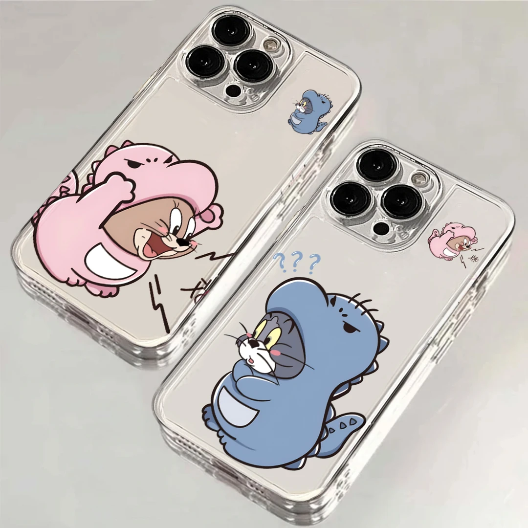 情侣恐龙汤姆杰瑞适用iphone15/13苹果14手机壳华为vivo小米oppo