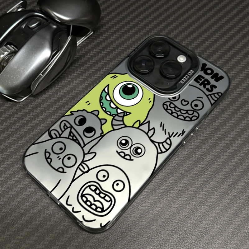 大眼仔怪兽元气壳适用于苹果15手机壳iphone13/14promax防摔12软