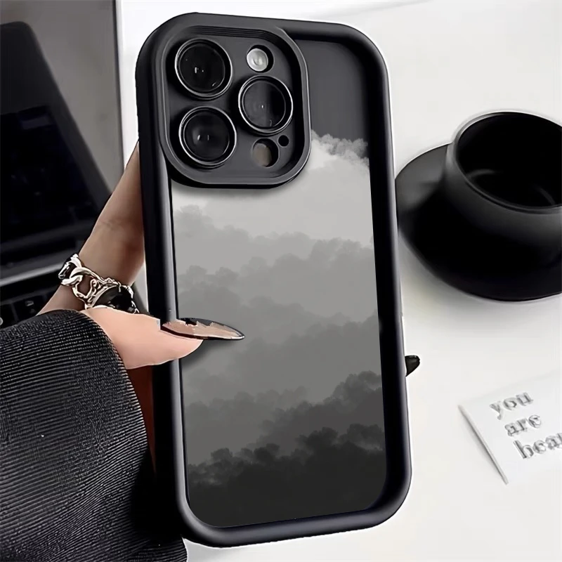 云山金刚砂适用苹果15/14promax手机壳iPhone11软壳12/13防摔xr套