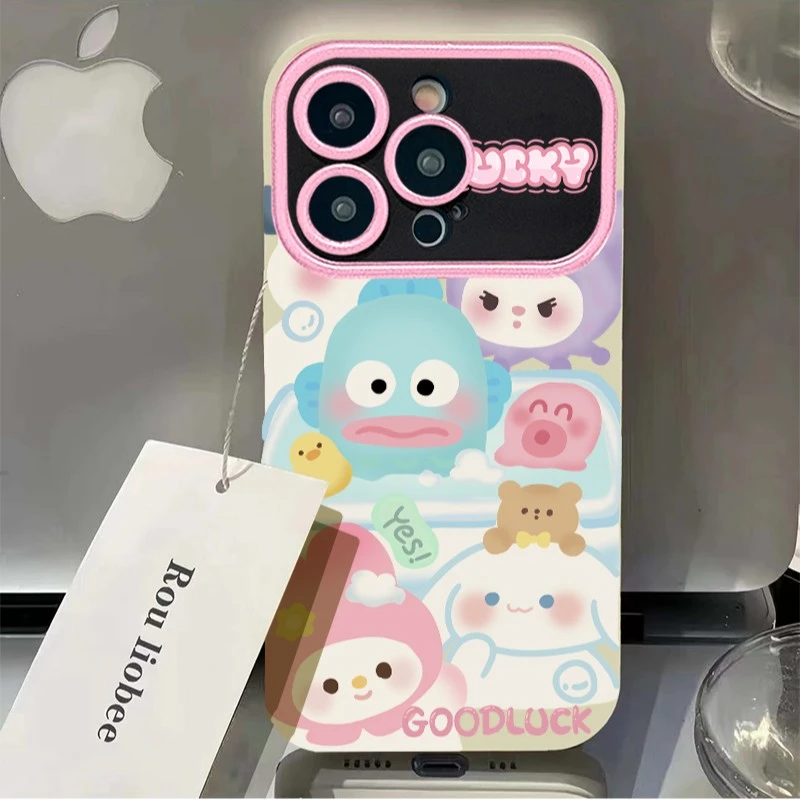 可爱三丽鸥新款视窗适用苹果14手机壳iPhone13promax12全包11软xr