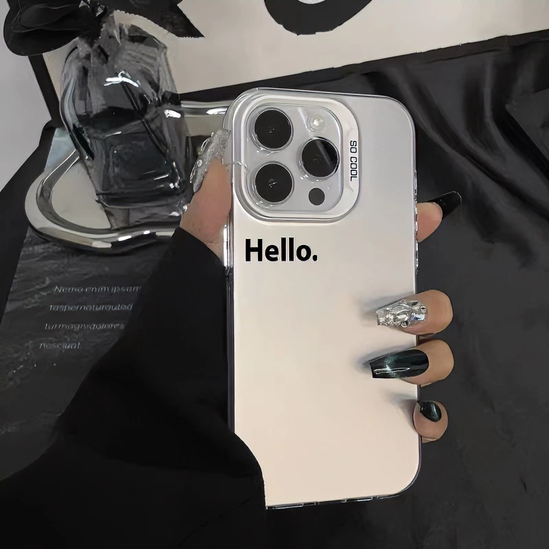 简约hello英文适用iphone15/13苹果14/12手机壳华为vivo小米oppo