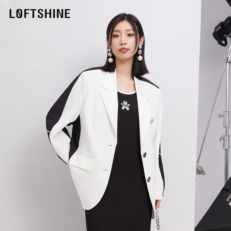 【小云总专享】LOFTSHINE珞色法式上衣百搭设计感西装13304001