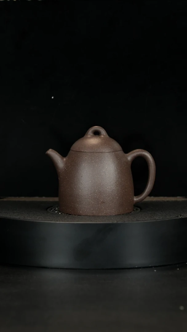 【闪购商品】紫砂茶壶大水潭天青和梨皮共生矿小磨研磨古秦权
