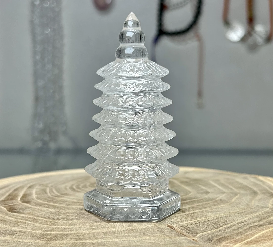 天然白水晶文昌塔文峰塔七层塔