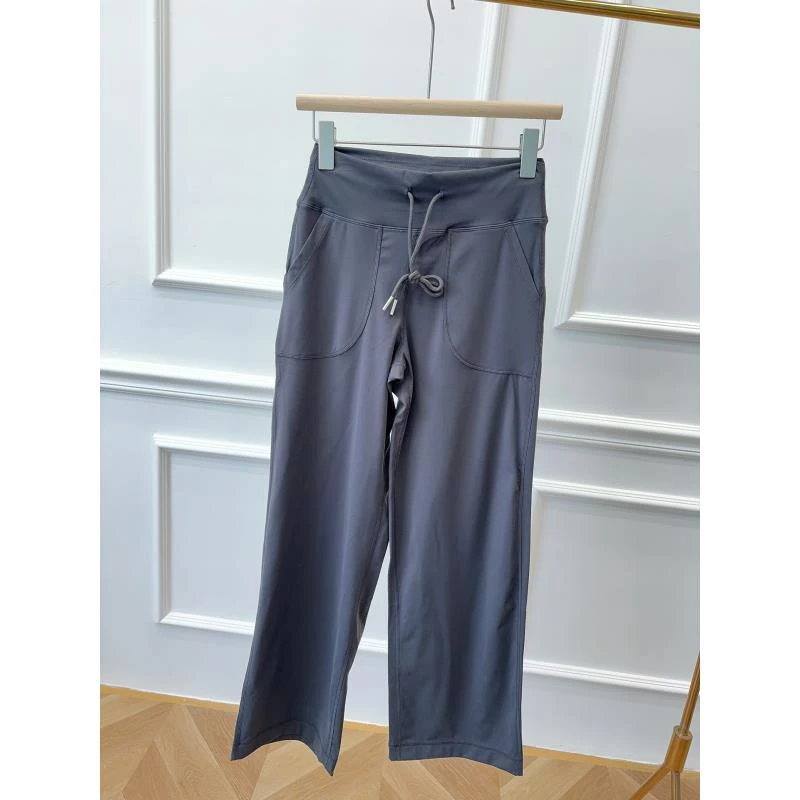 【纯色地带】春季新款修身抽绳弹力舒适运动休闲裤G06-0875