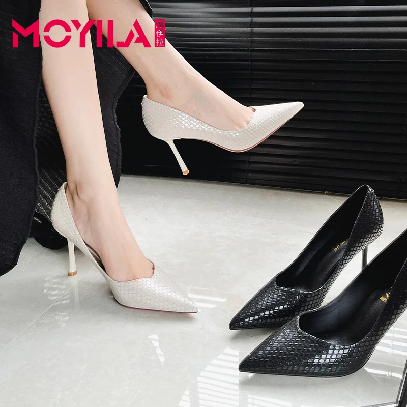 摩伊拉头层羊皮高跟鞋女时尚鞋子女款爆款2025新款气质上班通勤