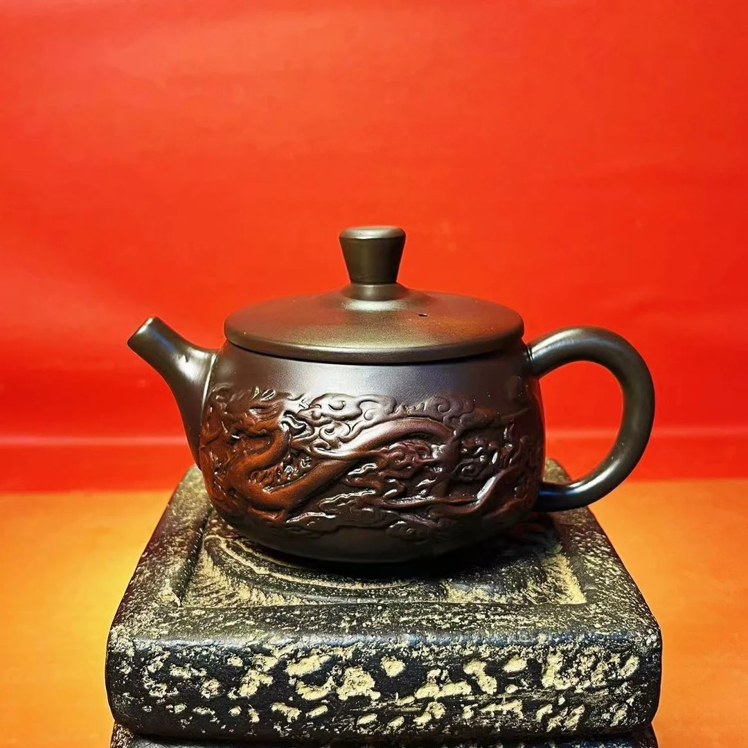 紫陶龙凤壶-200毫升（陈荣火）C53