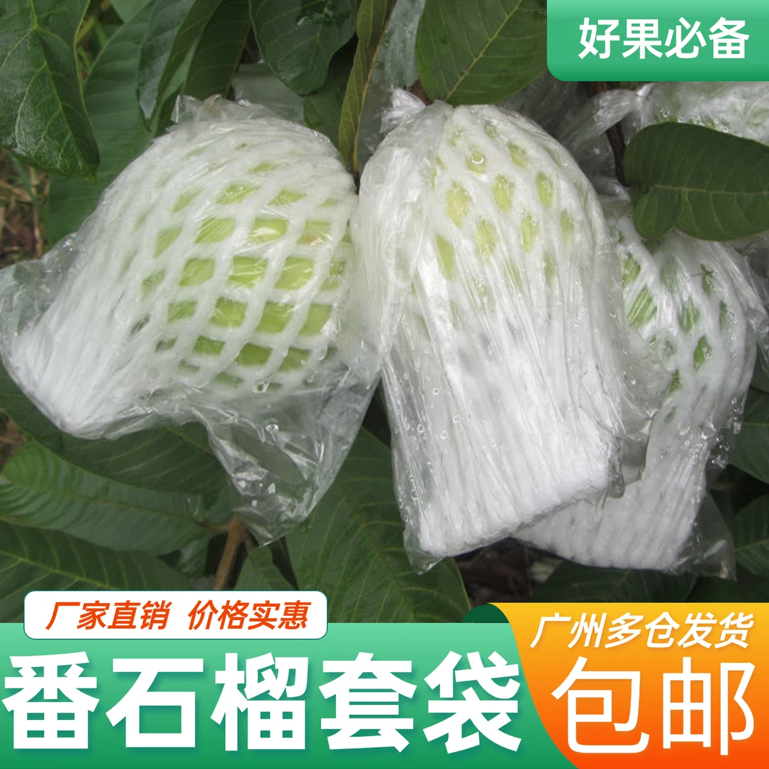 番石榴套袋网袋芭乐防虫网套袋专用一体泡沫包装袋石榴袋水果网套