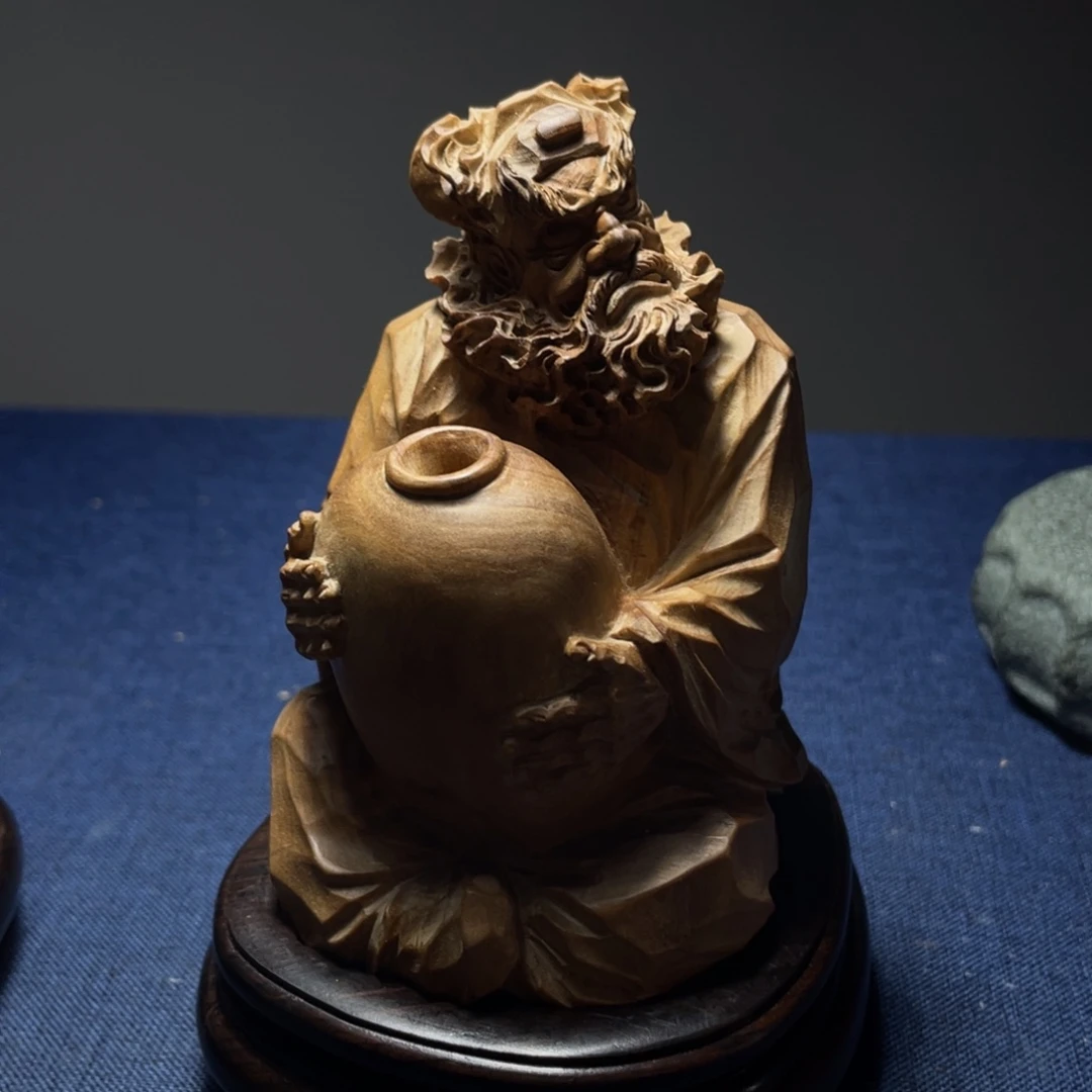 檀香木北*木雕工艺品摆件