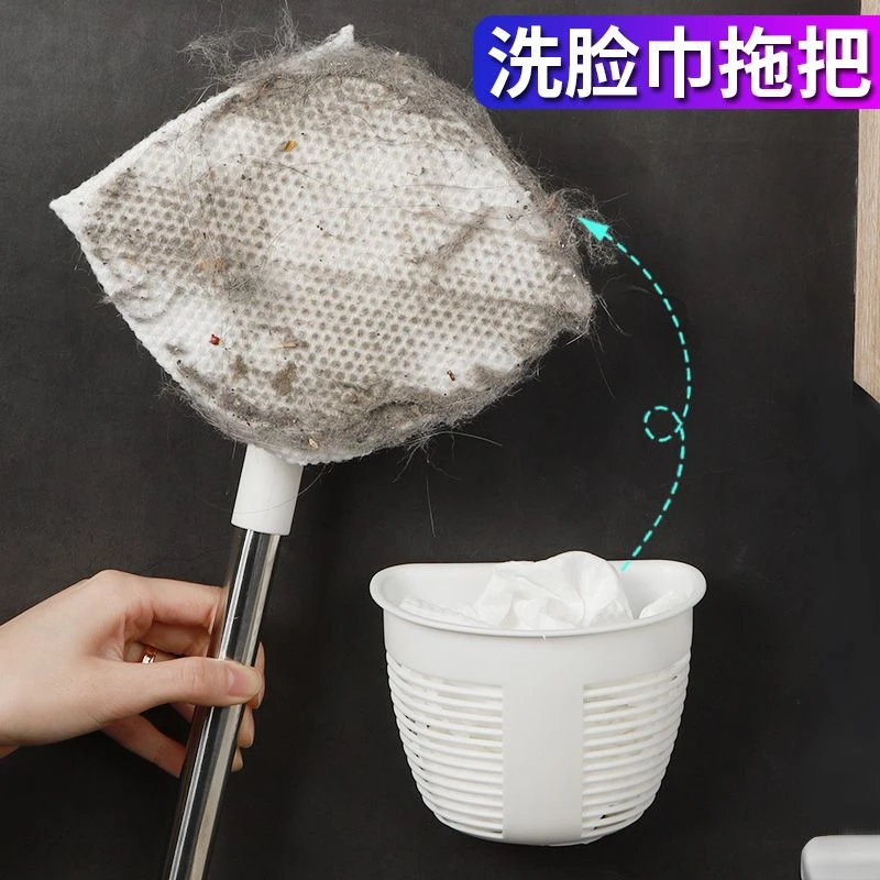 一次性洗脸巾拖把家用吸尘干湿两用拖地擦墙吸水免手洗懒人拖把