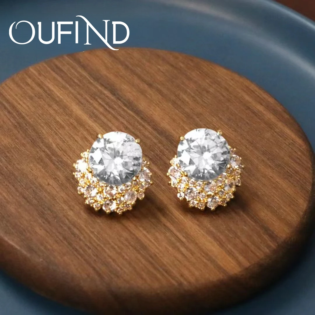 925银针耳饰简约经典气质白色轻奢时尚百搭小众素款ins耳钉~6385