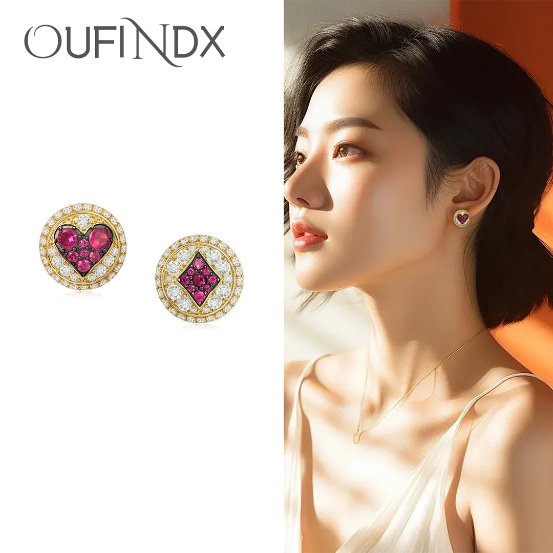 OF925银针耳饰气质轻奢时尚百搭优雅设计感个性简约精致耳钉~8717