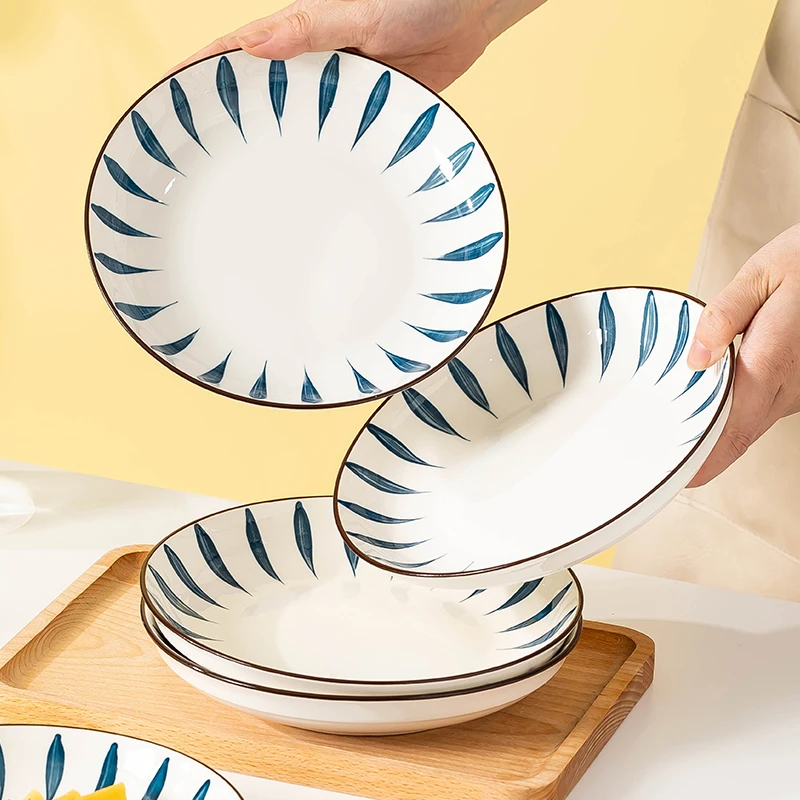 千叶菜盘高颜值餐具网红高档餐盘碗盘餐具全套2025新款