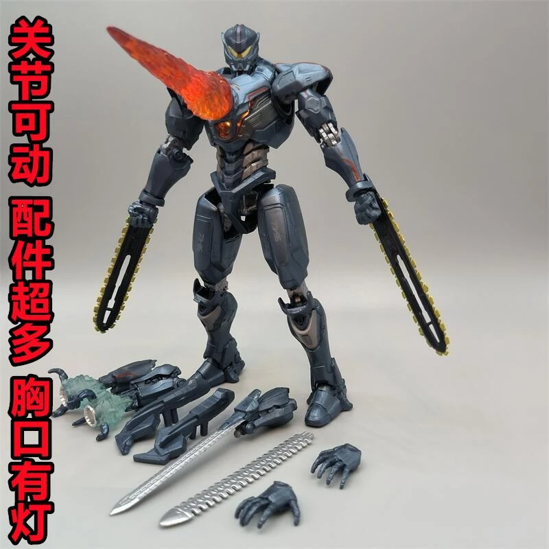 环太平洋2雷霆再起危险复仇流浪者暴风赤红可动发光机甲手办玩具1