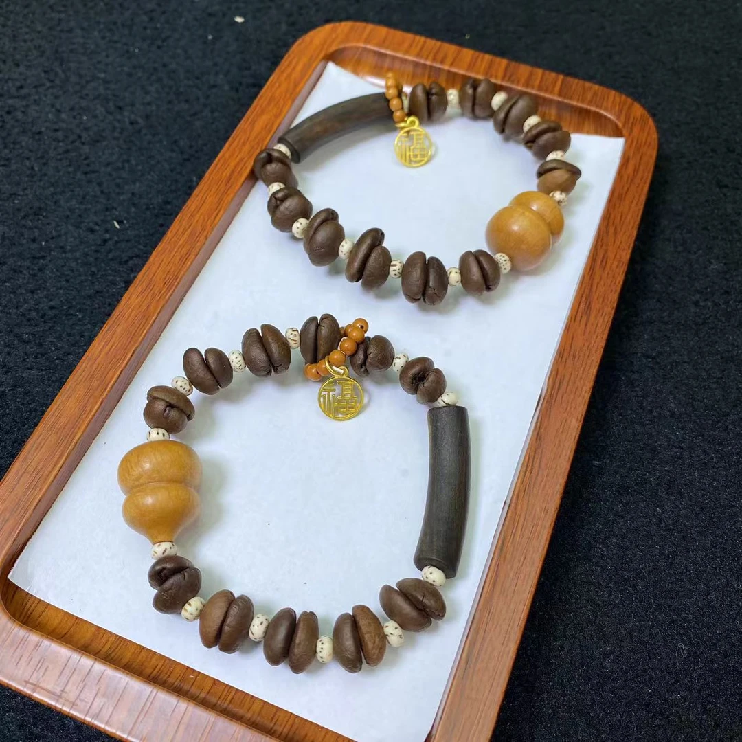 「戴琴珠宝」FR4519-黄杨木原创手串（多样性发其一）