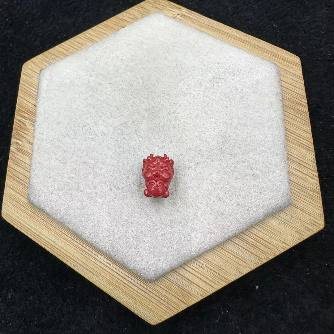 含辰砂工艺品「戴琴珠宝」FG6599-6个辰砂通孔配饰（多样性发货）