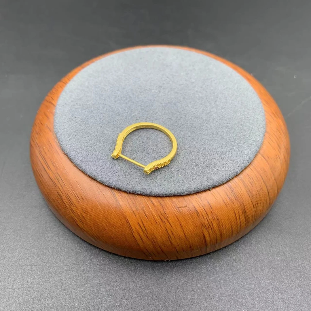 925银戒指 「戴琴珠宝」FR3317-万能金色戒圈可做配饰