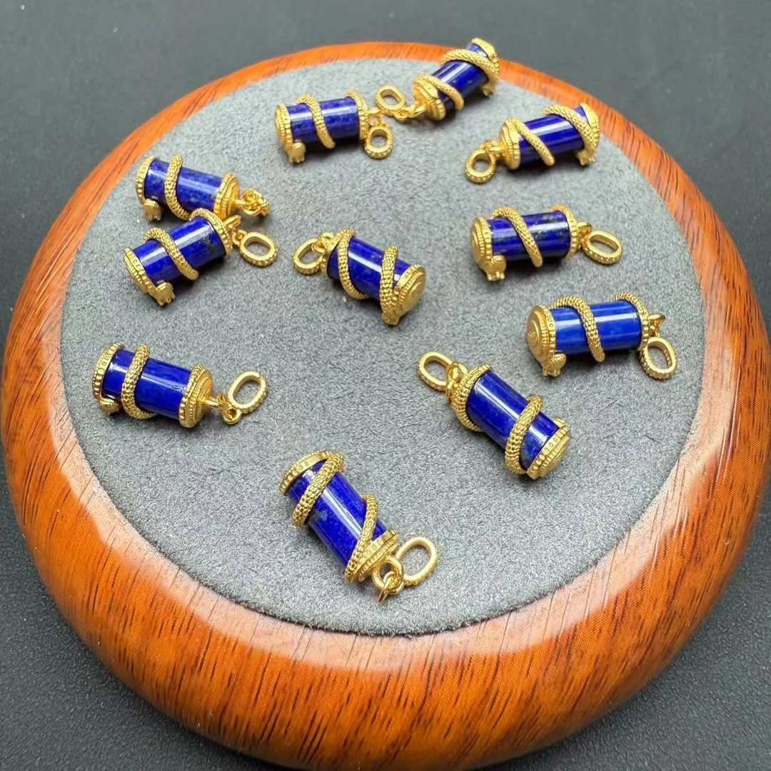 「戴琴珠宝」FR5233-青金石银镶吊坠（多样性发其一）