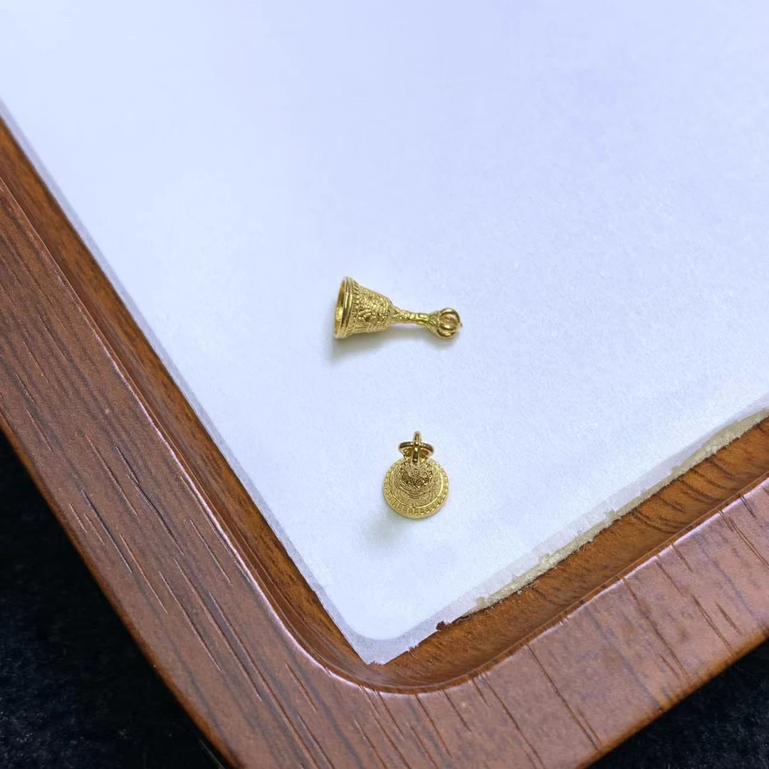 「戴琴珠宝」YZ2603-18K金小铃铛配件-JPF(多样性发其一)