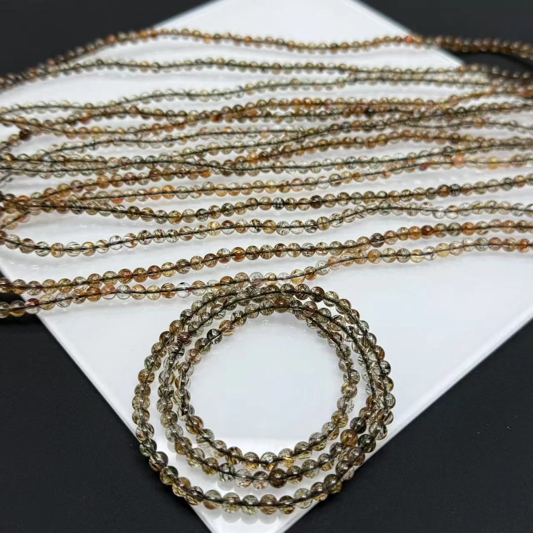 「戴琴珠宝」FR5255-黑金超七4mm左右长链（多样性发其一）