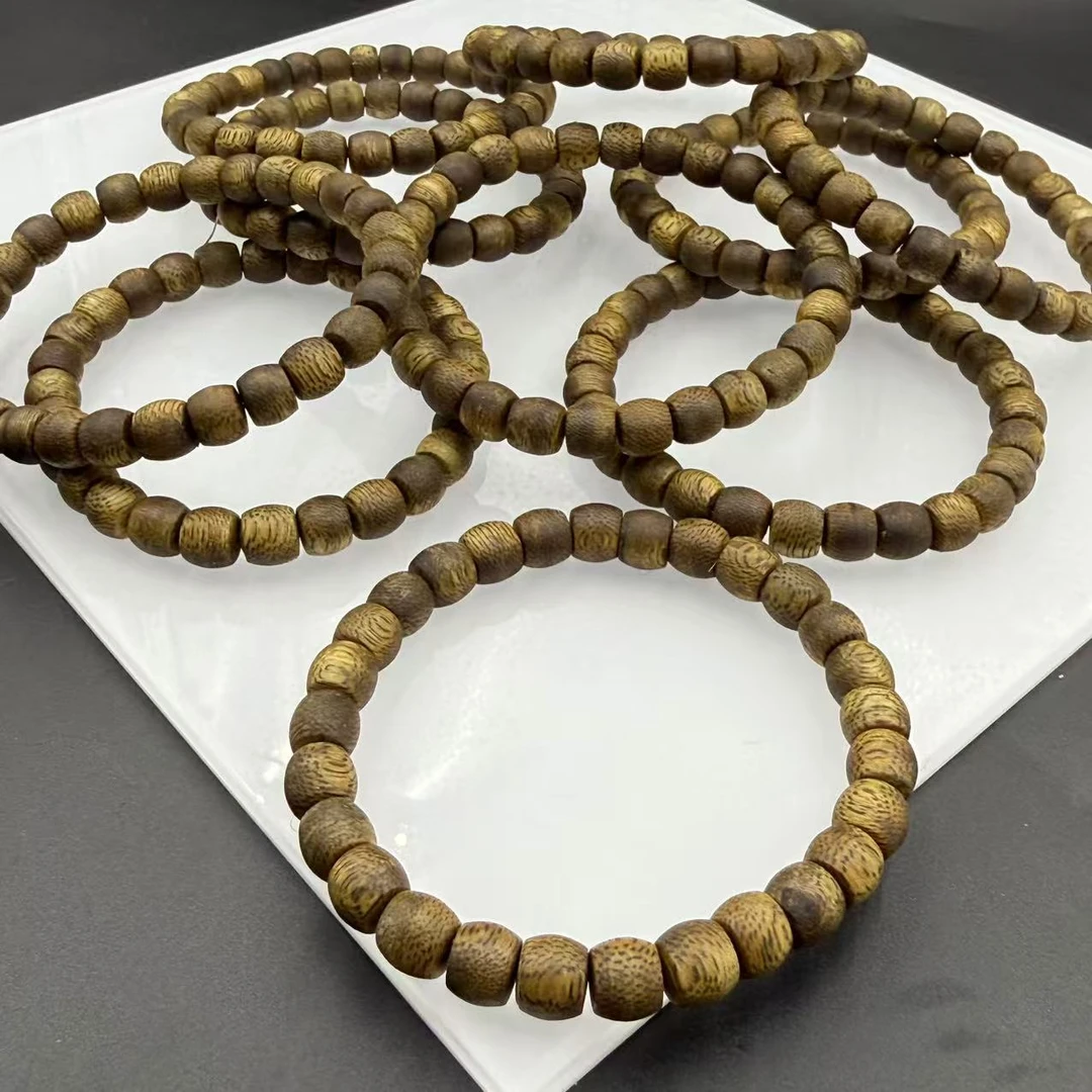 「戴琴珠宝」FR5323-沉香老型7mm左右单圈手串（多样性发其一）