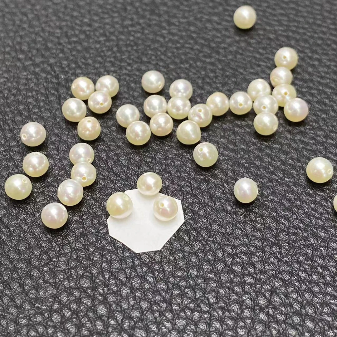 「戴琴珠宝」FR3999-3粒珍珠3mm左右单珠配饰（多样性发其一）